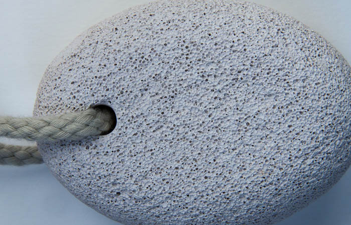 pumice stone with strap